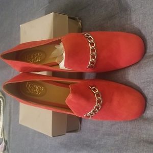 Brand new Franco Sarto size red suede shoes size 11M